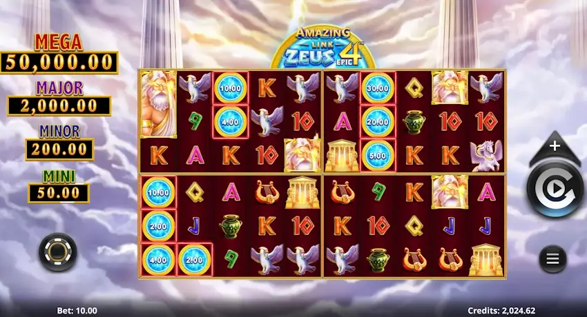 Amazing Link Zeus Epic 4 slot